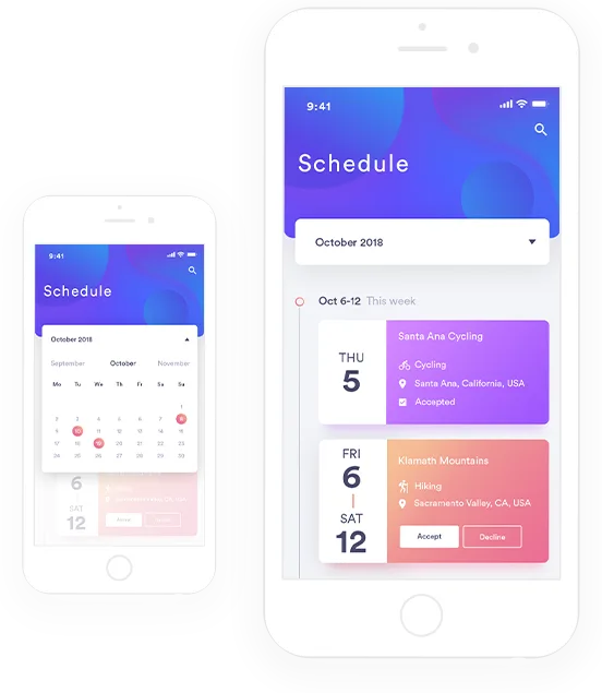 The mobile app template for business - 黑白体育